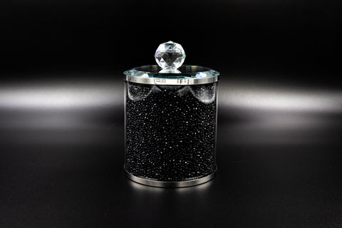 Small Glass Jar Black