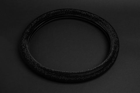 Black Bling Steering Wheel Cover