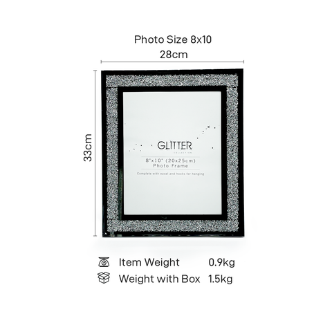 Bling Photo Frame 33x28cm | Photo Size 8x10 (20x25cm)